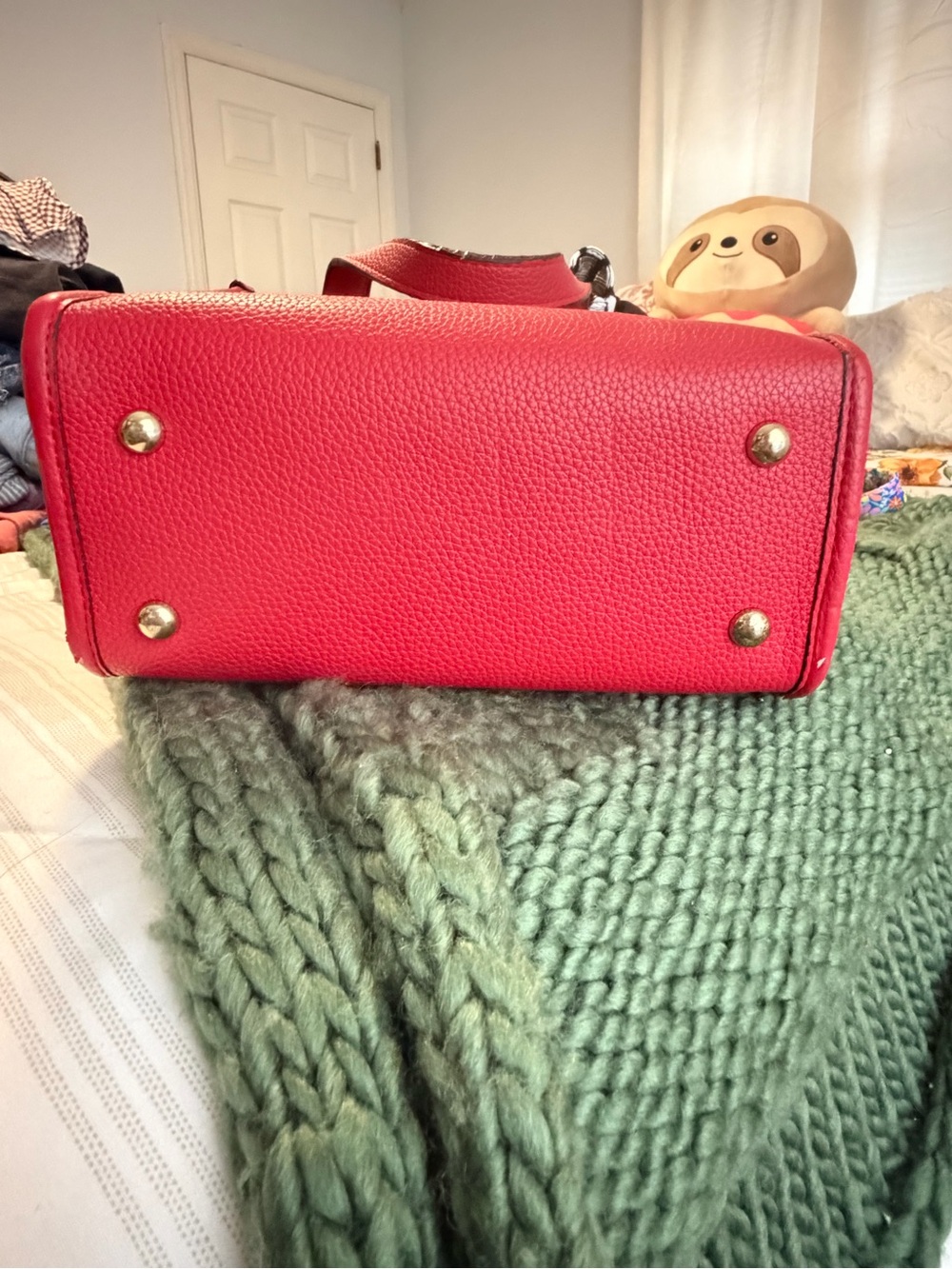 Coach Strawberry Signature Tote in Brown and Red - Picture 4 of 5
